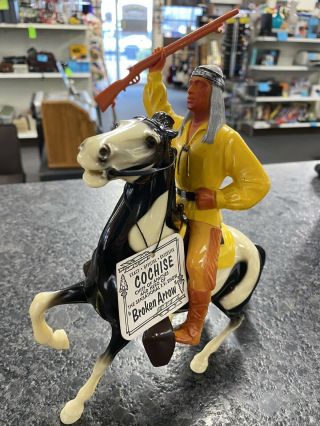 Vintage Hartland Cochise And Horse Figures
