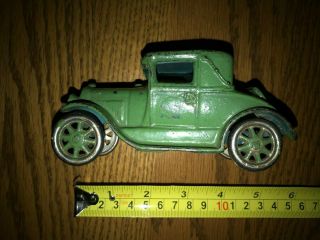 1920 ' s Arcade Cast Iron Model A Coupe with Rumble Seat Toy Car 116R 3