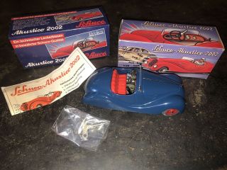 Schuco - Akustico 2002 Bmw Blue Tin Wind - Up Car - Made In West Germany