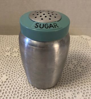 Vintage Kromex ? Spun Aluminum & Bakelite Sugar Shaker
