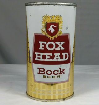 Old Fox Head Bock Beer Flat Top Can Brewing Sheboygan Wisconsin Wi Like 65 - 37
