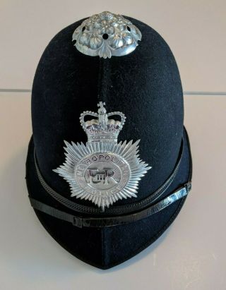 Vintage English Bobby Police Helmet Hat - Cosmopolitan London