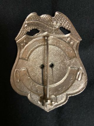 Obsolete Metal Police Patrolman Badge The Hecht Co.  Vintage 3