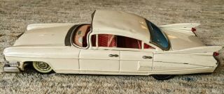 Vintage Bandai Tin Friction 1959 Convertible Cadillac Japan Toy Car 11”