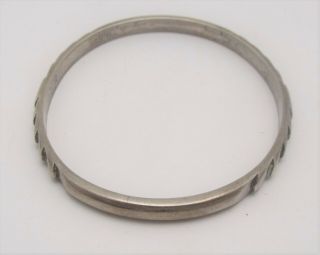 Arts & Crafts Vintage KALO Hand Wrought Sterling Silver Bangle Bracelet 3