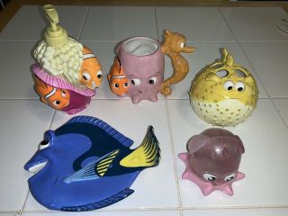 Finding Nemo Pixar Disney Bath Set Dory Soap Dish,  Bloat,  Nemo