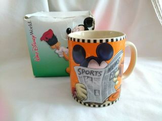 Walt Disney Mickey Mouse Oversized Coffee Mug Cup 24 Oz Go Ahead,  I 