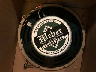Weber 12f150 Vintage Series Guitar Amp Speaker 12 " 8 Ohm 50 Watts Amplifier
