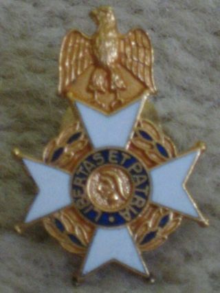 Sons Of The American Revolution Lapel Pin President Tie Clasp Sar Vintage