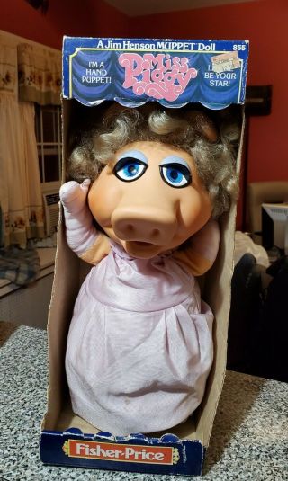 Vintage 1979 Miss Piggy Muppet Fisher Price Hand Puppet Read