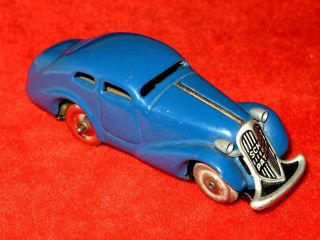 Schuco Patent Wind - Up Tin Toy Car,  Exc,  No Key,  Made In U.  S.  Zone Germany