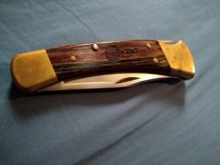 Vintage Buck Knife With At&t Logo 110 Made In The Usa