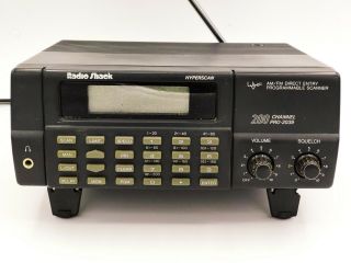 Vintage Radio Shack 200 Channel Pro - 2039 Hyperscan Am/fm Direct Entry Scanner