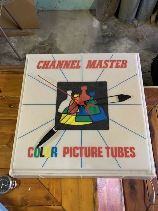 Vintage Channel Master Color Picture Tubes Electric Clock
