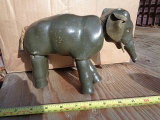 Antique Schoenhut Humpty Dumpty Circus Elephant,  Vintage Wood Toy,  Gt