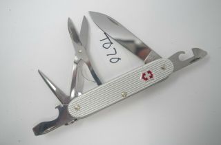 Silver Alox Victorinox Pioneer X Swiss Pocket Knife Soldier 93mm W/ Scissors