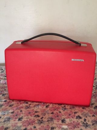 Vintage Bernina 830 (older Style) Red Hard Carrying Case