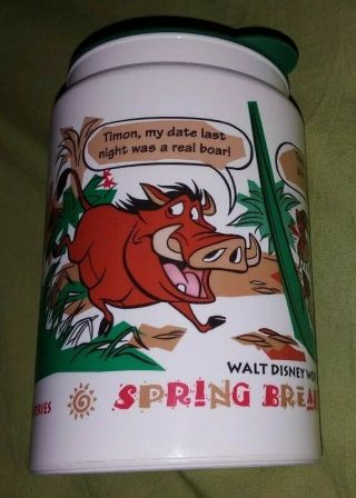 Walt Disney World Coca Cola Spring Break Lion King Mug Cup 1996