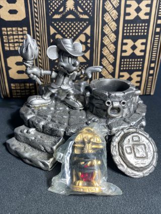 1999 Official Disneyana Convention Le Mickey And The Treasure Pewter Sculpture