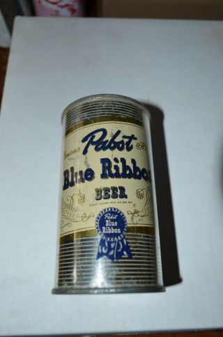 Pabst Blue Ribbon Bottle Side Panel Irtp 3.  2 Alcohol Flat Top Beer Can