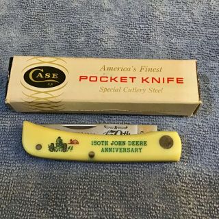 Case Pocket Knife John Deere Anniversary Old Stock.