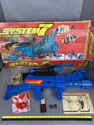 Remco System 7 - 7 Way Task Force 1977 Vintage Toy Complete W/ Box
