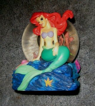 Disney The Little Mermaid Snow Globe Special Edition Ariel,  Flounder,  Sebastian
