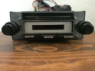 Vintage Automatic Radio Am/fm 8 Track In Dasher Car Stereo Made In Japan