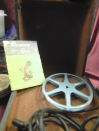 Vtg Revere Eight “85” 8mm Movie Projector & case - STEAMPUNK - Tested/working - F/Ship 2