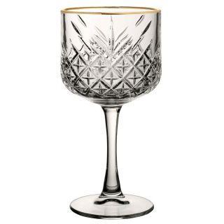 Ginsanity 20oz/550ml Gold Rim Roaring 20s Vintage Gin & Tonic Balloon Copa Glass