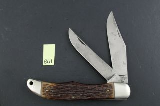 Schrade Walden Usa 225h Folding Hunter Pocket Knife 861