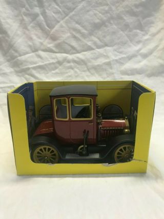 Vintage Clockwork Schuco 1227 Oldtimer Ford Coupe T/1917 In Red,  W/box & Key