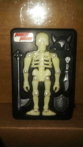 Sega Pocket Power Glo - Bones Skeleton Warrior Complete W/ All Weapons Armor Glow
