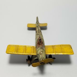 Vintage Prewar German Tin Penny Toy Airplane,  DISTLER 592 2