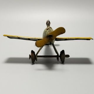 Vintage Prewar German Tin Penny Toy Airplane,  DISTLER 592 3