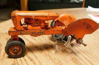 Arcade Allis Chalmers Cast Iron Tractor 1930 or to Restore. 3