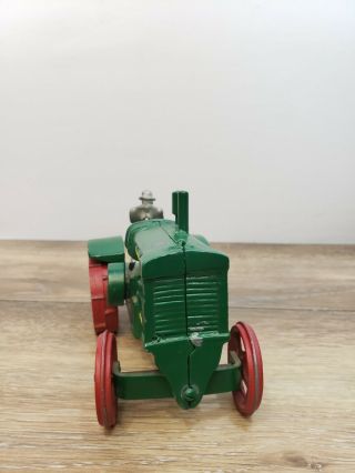 Vintage Oliver Hart Parr Cast Iron Model Tractor with Driver 3