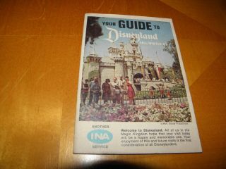 Disneyland Pocket Guide Ina Fall/winter 1967 Castle Cover Map Pre - Pirates Exc