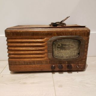 Vintage Packard Bell Stationized Model 48 - B Tube Radio