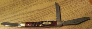 Vintage Case Xx 6327 Folding 3 - Blade Pocket Knife,  Stag Handle,  Usa,  - Vg