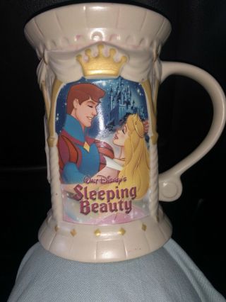 Disney Store Sleeping Beauty And Prince Phillip Castle Mug Stein