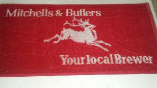 Vintage Mitchells & Butlers Brewer Bar Towel