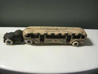 1933 Greyhound Lines Century Of Progress Cast Iron Bus Arcade Mfg.  Co