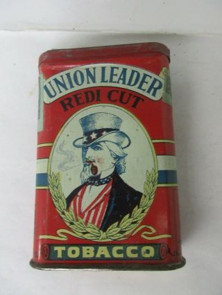 Vintage Advertising Union Leader Vertical Pocket Tin 210 - L