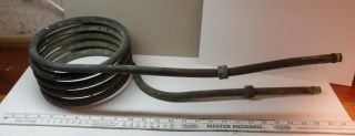 Vintage Copper Water Heating Coil,  Exchanger,  For Wood Stove Etc,  G Cond