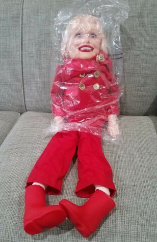 Goldberger Carol Channing Ventriloquist 30 " Doll & Plastic