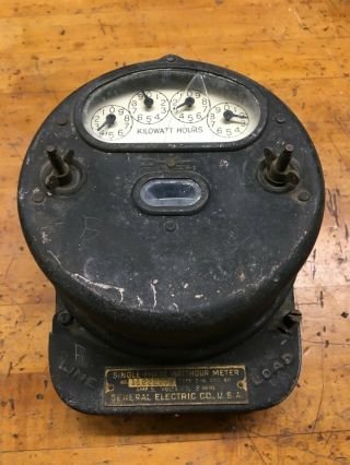 Vintage General Electric I - 14 Watt Hour Meter