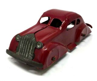 Wyandotte - (?) 1930s Streamline Sedan Pressed Steel Red