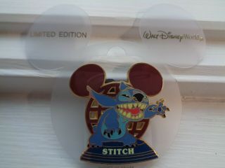 Walt Disney World Resort Ear Globe Pin - Stitch