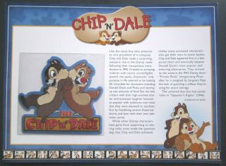 Willabee & Ward Disney Collector Card/patch Chip N Dale 1943